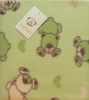 Одеяло детское из поляра 001 зеленый